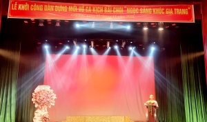 Nhà hát Nghệ thuật truyền thống tỉnh tổ chức Lễ khởi công dàn dựng mới vở Ca kịch Bài chòi “Ngọc sáng Khúc Gia trang”