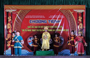Chương trình giao lưu, báo cáo kết quả xây dựng Câu lạc bộ “Em yêu  nghệ thuật truyền thống” tại  Trường THCS Mai Xuân Thưởng